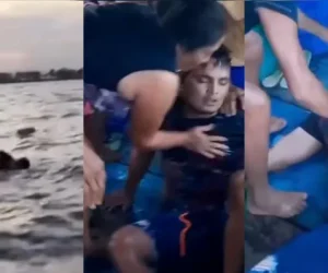 Barco naufraga e família é resgatada no rio Xingu, em Porto de Moz